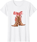 Cowgirl Boots Country Cute Preppy Girls Toddler Kids Women T-Shirt