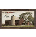 The Best Memories Are Made on the Farm – Rustic Barn Framed Wall Art | Farmhouse Decor (SSW1505)